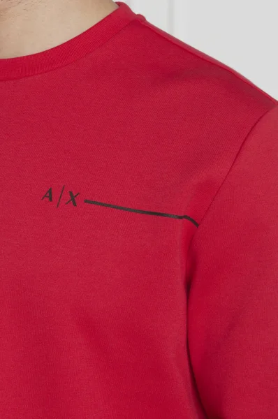 Sweatshirt | Regular Fit Armani Exchange rot