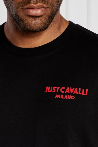 T-shirt FLOCK LOGO | Regular Fit Just Cavalli schwarz