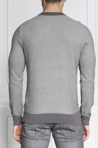 Pullover Abovemo | Regular Fit |mit zusatz von kaschmir BOSS ORANGE grau
