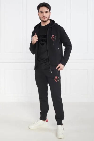 Sweatshirt | Regular Fit Emporio Armani schwarz