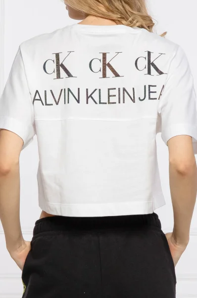 t-shirt | cropped fit CALVIN KLEIN JEANS weiß