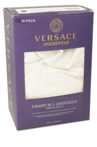 longsleeve 2-pack | slim fit Versace weiß