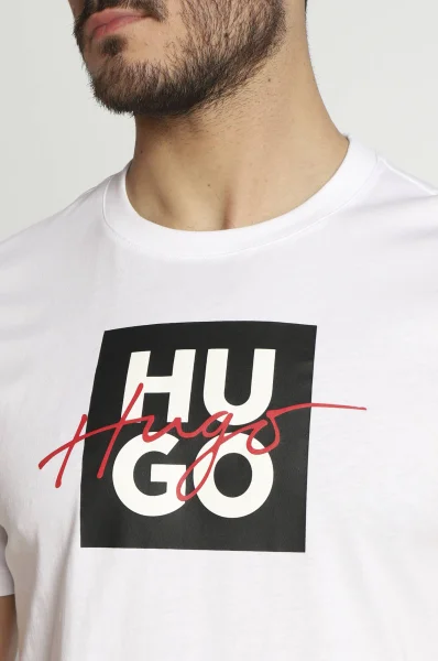 T-shirt Dalpaca | Regular Fit HUGO weiß