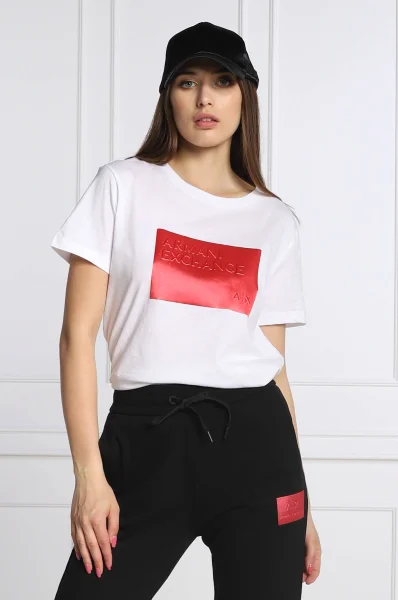 t-shirt | regular fit Armani Exchange weiß