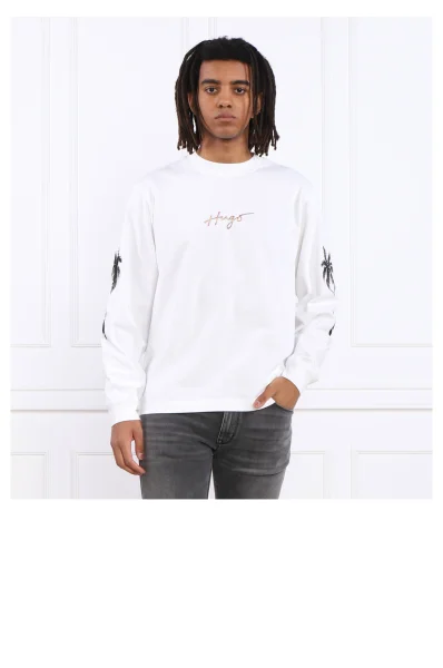 Sweatshirt Damazonas | Regular Fit HUGO weiß
