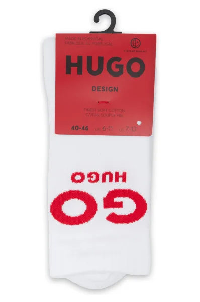 Socken QS RIB SLOGAN CC Hugo Bodywear weiß