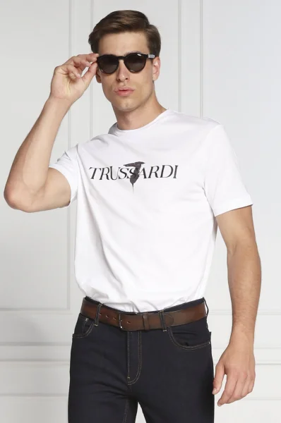 t-shirt | regular fit Trussardi weiß