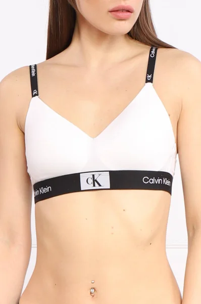 Calvin Klein Underwear LINED - Triangel BH - white/orange/weiß 